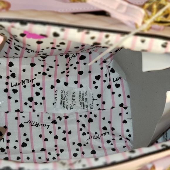 Betsey Johnson blush pink quilted satchel/ crossbo - Picture 4 of 5